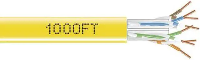 Alt view image 11 of 11 - Black Box EYN852A-PB-1000 CAT5e 350-MHz Solid Bulk Cable - Unshielded, CMP, Plenum, White, 1000 ft. Pull Box