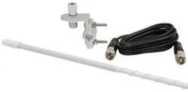 Alt view image 2 of 17 - ROADPRO R RP-84W 4     MIRROR MOUNT FIBERGLASS CB ANTENNA KIT  WHITE