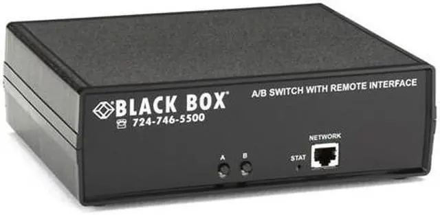 Alt view image 12 of 14 - Black Box CAT6 Remotely Controlled Layer 1 A/B Switch, Latching, Ethernet, RS-232