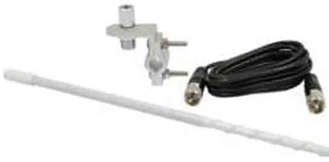 Alt view image 11 of 15 - ROADPRO R RP-83W 3     STANDARD SERIES MIRROR MOUNT FIBERGLASS CB ANTENNA KIT  WHITE