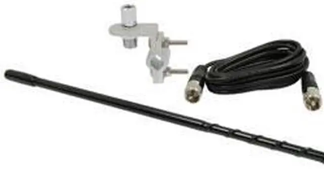 Alt view image 10 of 14 - ROADPRO R RP-84B 4     MIRROR MOUNT FIBERGLASS CB ANTENNA KIT  BLACK