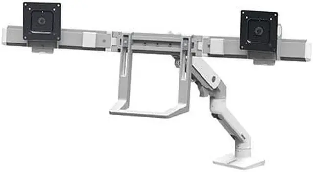 Alt view image 3 of 11 - ERGOTRON 45-476-216 HX DESK DUAL MONITOR ARM BRIGHT WHITE