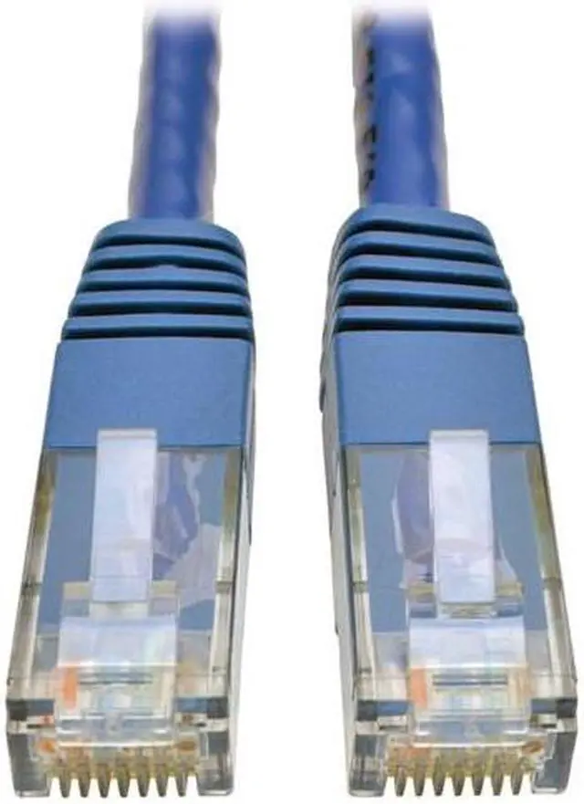 Alt view image 8 of 9 - Tripp Lite Cat6 Gigabit Molded Patch Cable, 6 ft. RJ45 (M/M), 550MHz 24 AWG Blue 6' (N200-006-BL)