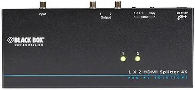 Alt view image 5 of 8 - Black Box 1X2 4K HDMI Splitter VSP-HDMI1X2-4K