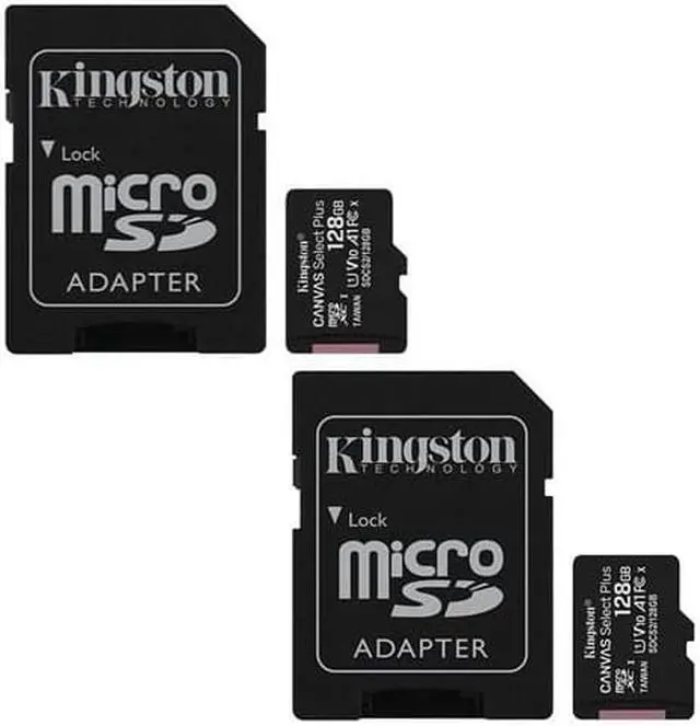 Main image of Kingston Canvas Select Plus 128GB microSD Memory Card with SD Adapter (SDCS2/128GB) (2-Pack)