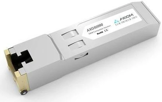 Alt view image 4 of 4 - Axiom AXG92090 Sfp (Mini-Gbic) Transceiver Module (Equivalent To: Linksys Mgbt1) - Gigabit Ethernet - 1000Base-T - Rj-45 - Up To 328 Ft