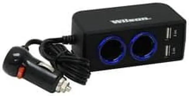 Alt view image 4 of 7 - Wilson Antennas 12-Volt Dual 2.4A USB Adapter with 3' Cord 12-Volt Adapters