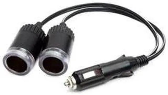 Alt view image 4 of 8 - MobileSpec MS223BL 12-Volt Blue Glow 2-Socket Power Adapter