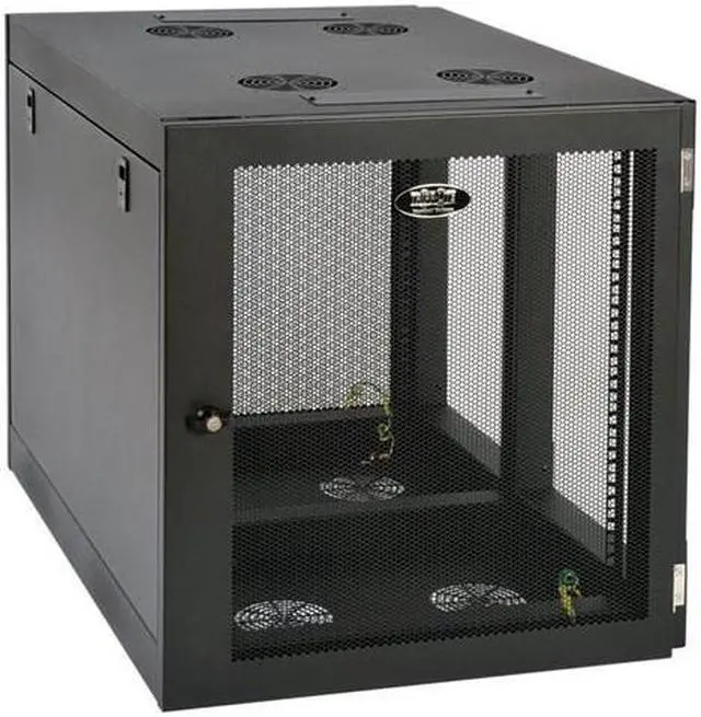 Alt view image 7 of 13 - TRIPP LITE SRW12UHD 12U WALL MOUNT RACK ENCLOSURE SERVER CABINET SIDE MOUNT WALLMOUNT