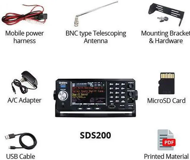 Alt view image 9 of 9 - UNIDEN - SDS200 TRUE I/Q BASE OR MOBILE SCANNER FOR IMPROVED DIGITAL PERFORMANCE IN SIMULCAST AREAS & WEAK SIGNAL ENVIRONMENTS