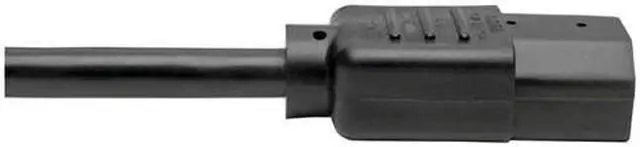 Alt view image 18 of 18 - Tripp Lite P004-18N-2C13 C14 Male to C13 Female Splitter, PDU Style - C14 to 2x C13, 10A, 100–250V, 18 AWG, 18 in., Black