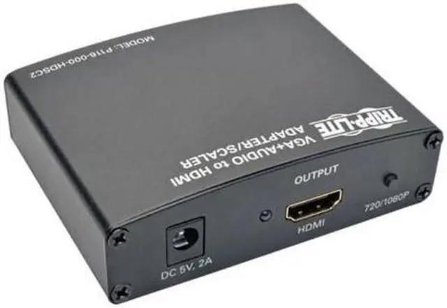 Alt view image 10 of 10 - Tripp Lite P116-000-HDSC2 VGA with RCA Stereo Audio to HDMI Converter/Scaler