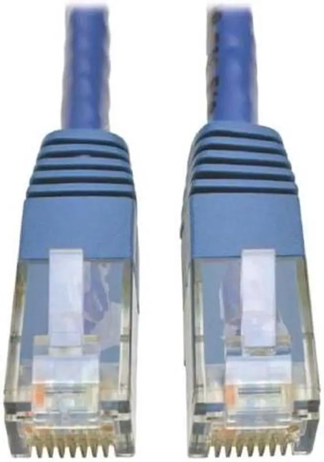 Alt view image 14 of 14 - Tripp Lite Cat6 Gigabit Molded Patch Cable, 14 ft. RJ45 (M/M), 550MHz 24 AWG Blue 14' (N200-014-BL)