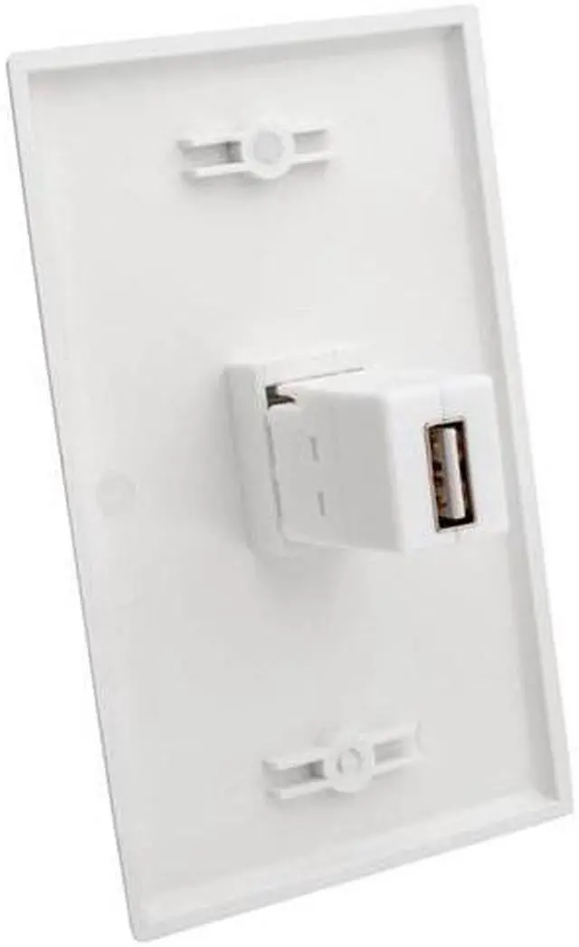 Alt view image 16 of 16 - Tripp Lite USB 2.0 All-in-One Keystone/Panel Mount Coupler (F/F), White (U060-000-KP-WH)