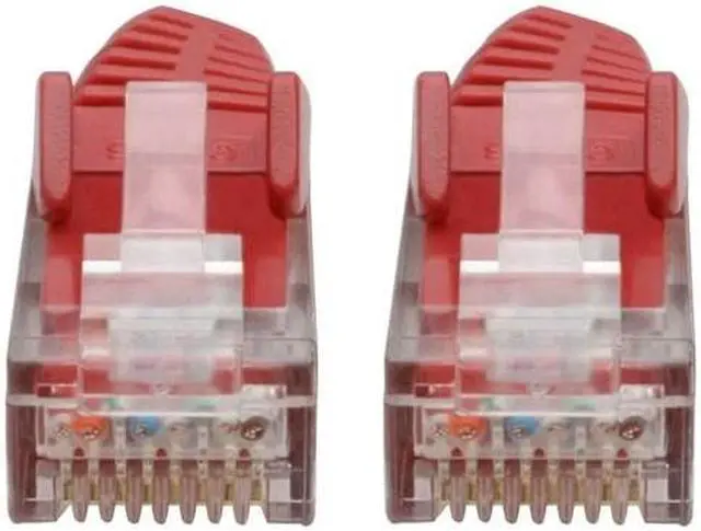 Alt view image 15 of 20 - Tripp Lite N201-06N-RD Premium Cat6 Gigabit Snagless Molded Utp Patch Cable, 24 Awg, 550 Mhz/1 Gbps (Rj45 M/M) , Red, 6 In. - Patch Cable - Rj-45 (M) To Rj-45 (M) - 5.9 In - Utp - Cat 6 - Ieee 802.3A