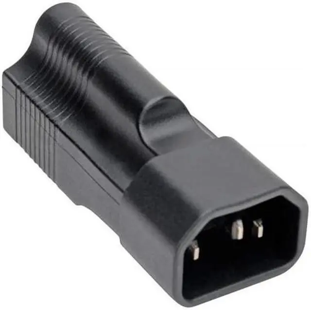 Alt view image 6 of 7 - Tripp Lite NEMA 5-15R to C14 Power Cord Adapter Converter 10A 125V Black
