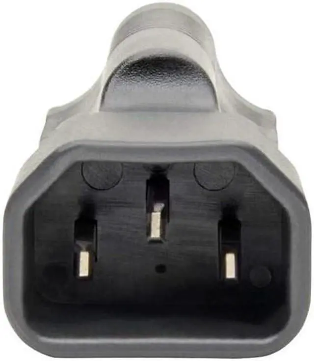 Alt view image 7 of 7 - Tripp Lite NEMA 5-15R to C14 Power Cord Adapter Converter 10A 125V Black