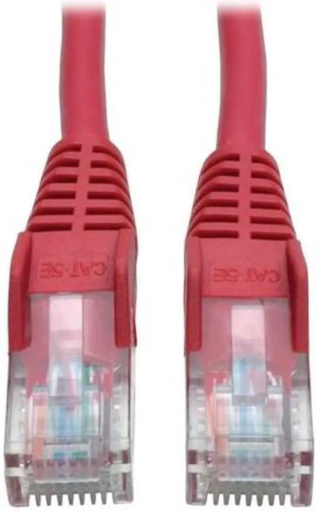 Alt view image 10 of 13 - Tripp Lite N001-006-RD Cat5e 350 MHz Snagless Molded UTP Patch Cable (RJ45 M/M), Red, 6 ft.