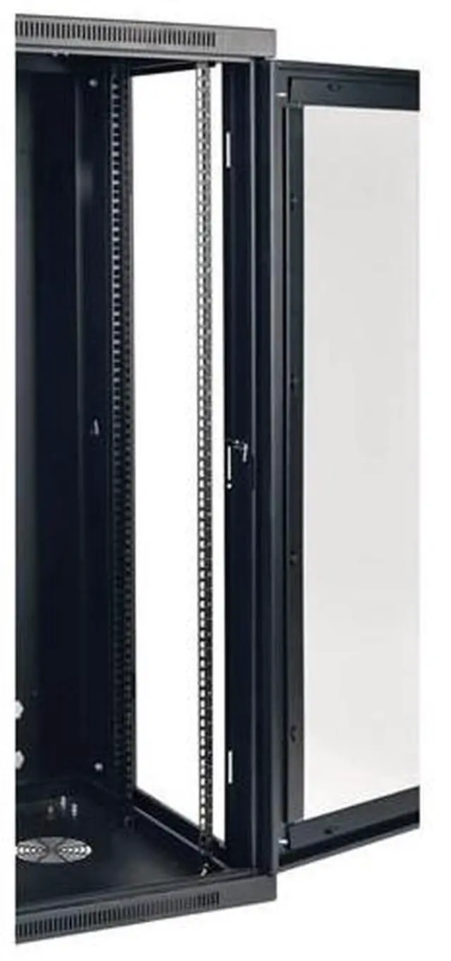 Alt view image 10 of 11 - Tripp Lite SmartRack 26U Low-Profile Switch-Depth Wall-Mount Rack Enclosure Cabinet with Clear Acrylic Window, Hinged Back