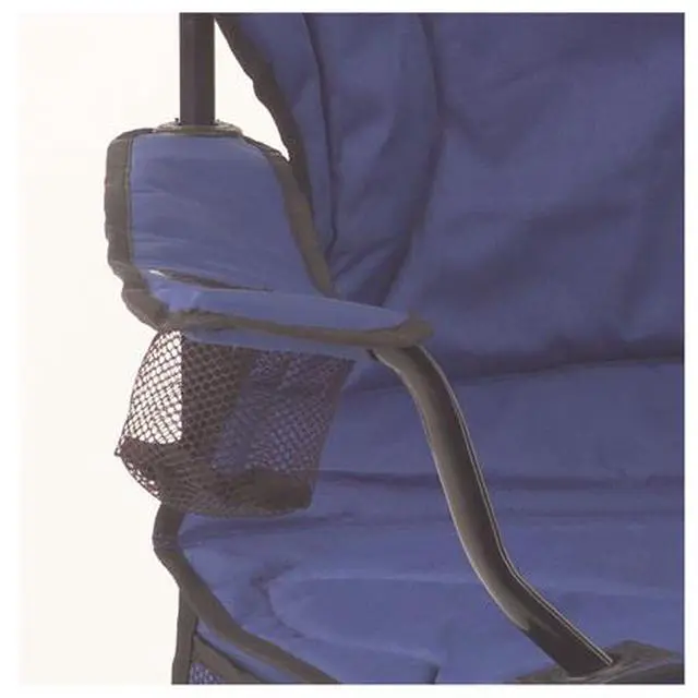 Alt view image 8 of 14 - Coleman Camping - Lawn Chair w/Built-In Cooler And Cup Holder, Blue