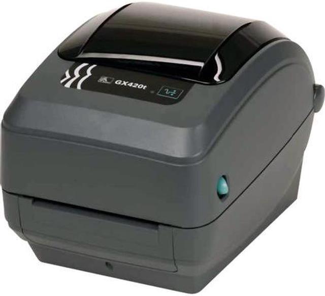 Main image of Zebra GX42-102410-000 Zebra GX420t Direct Thermal/Thermal Transfer Printer - Monochrome - Desktop - Label Print - 4.09" Print Width - 6 in/s Mono - 203 dpi - 8 MB - USB - Serial - Ethernet -