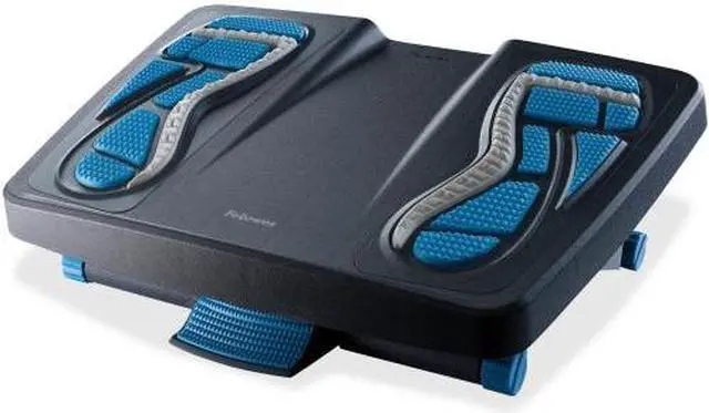 Main image of Fellowes Inc. 8068001 Fellowes Energizer Foot Support - 6.50" Adjustment - Tilt - 17.9" x 13.3" x 5.1" - Blue, Gray, Charcoal