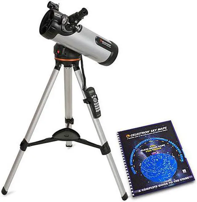Alt view image 3 of 5 - Celestron 114LCM Computerized Telescope with Motorized Altazimuth Mount (31150)