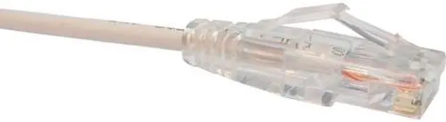 Alt view image 3 of 7 - Unirise Clearfit Slim Cat6 Patch Cable, Snagless, White, 10ft