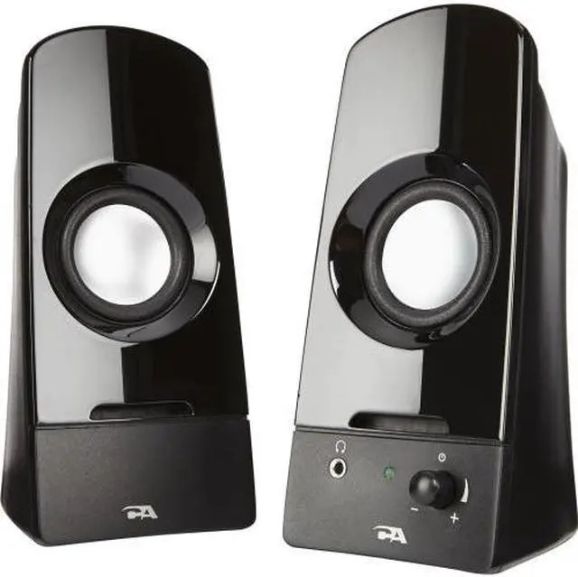 Alt view image 18 of 20 - Cyber Acoustics Curve Sonic 2.0 Speaker System - 3 W RMS
