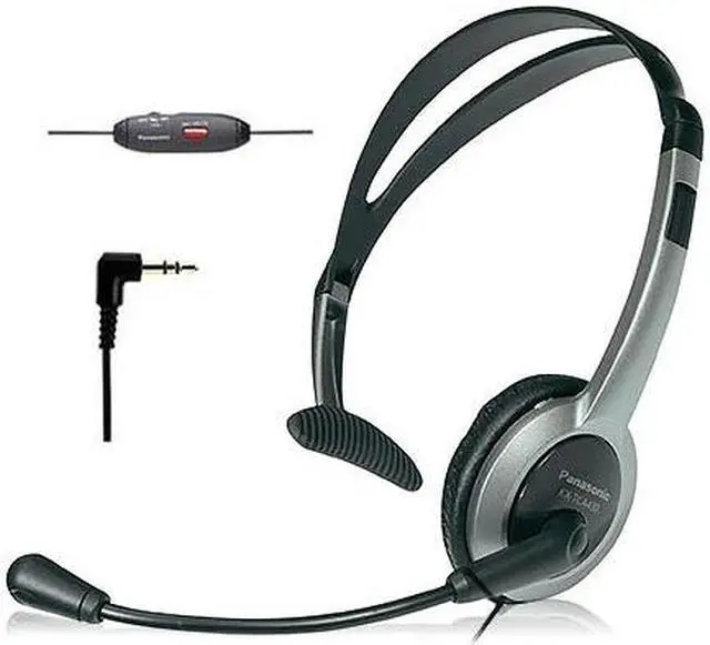 Main image of Panasonic KX-TCA430 Wired Over the Head Headset W/ Noise-Cancelling Microphone