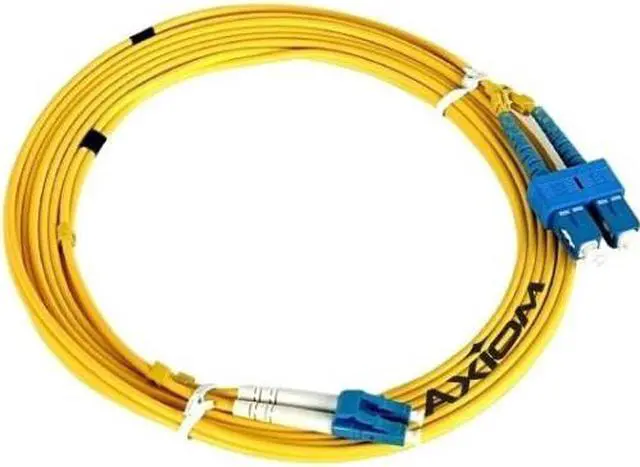 Alt view image 6 of 6 - Axion LCSCSD9Y-25M-AX Axiom Fiber Cable 25m - Fiber Optic for Network Device - 82.02 ft - 2 x LC Male Network - 2 x SC Male Network - Yellow
