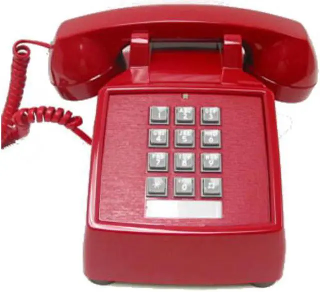 Alt view image 3 of 3 - CORT-ITT2500-MC-Red Desk Phone
