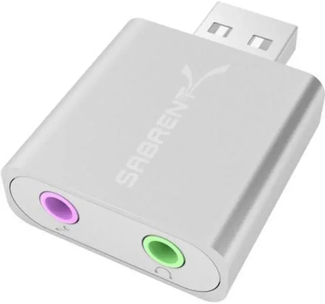 Alt view image 13 of 20 - SABRENT AU-EMAC USB EXTERNAL STEREO SOUND ADAPTER