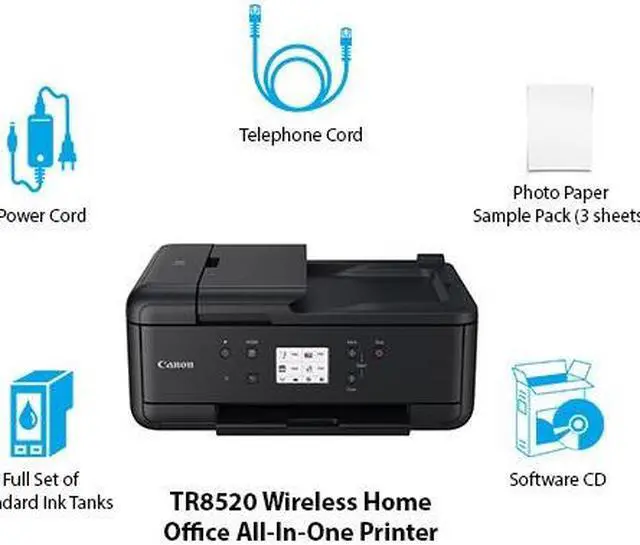 Alt view image 6 of 20 - Canon PIXMA TR8520 (2233C002) Duplex Up to 4800 DPI x 1200 DPI Wireless/USB Color InkJet All-In-One Printer