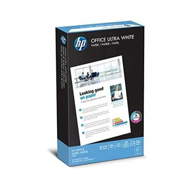 Alt view image 5 of 11 - HP Office Ultra-White Paper 92 Bright 20lb 8-1/2 x 11 500/Ream 10/Carton 112101