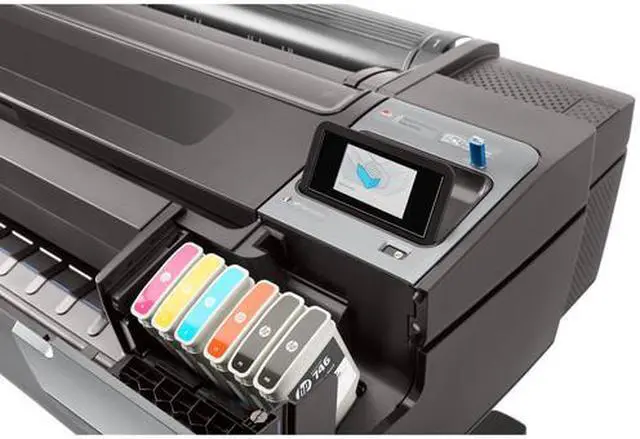 Alt view image 3 of 4 - HP Designjet Z6DR 2400 x 1200 dpi Color Print Quality Ethernet (RJ-45) / USB Thermal Inkjet Large Format Color 44 Inch PostScript Printer with V-Trimmer