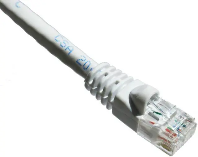 Main image of Axion C5EMB-W10-AX Axiom 10FT CAT5E 350mhz Patch Cable - Category 5e for Network Device - Patch Cable - 10 ft - 1 x - 1 x - Gold-plated Contacts - White
