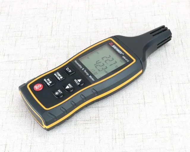 Alt view image 5 of 5 - Digital LCD Thermometer thermo Hygrometer indoor temperature Humidity meter tester monitor Weather Station data hold Alarm Clock