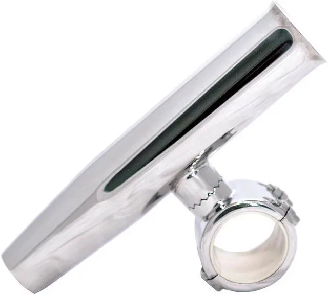 Main image of Tigress 1" Polished SS Adjustable Clamp-On Rod Holder