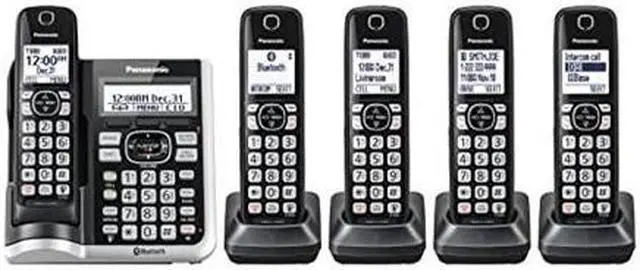 Alt view image 18 of 19 - Panasonic KXTGF575 Link2Cell Bluetooth Cordless Phone - 5 Handsets