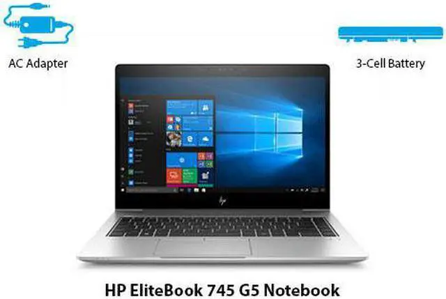 Alt view image 6 of 10 - HP Laptop EliteBook AMD Ryzen 5 2500U 8GB Memory 256 GB PCIe NVMe SSD AMD Radeon Vega 8 14.0" Non-Touch Screen Windows 10 Pro 64-Bit 745 G5 (4JB83UT#ABA)