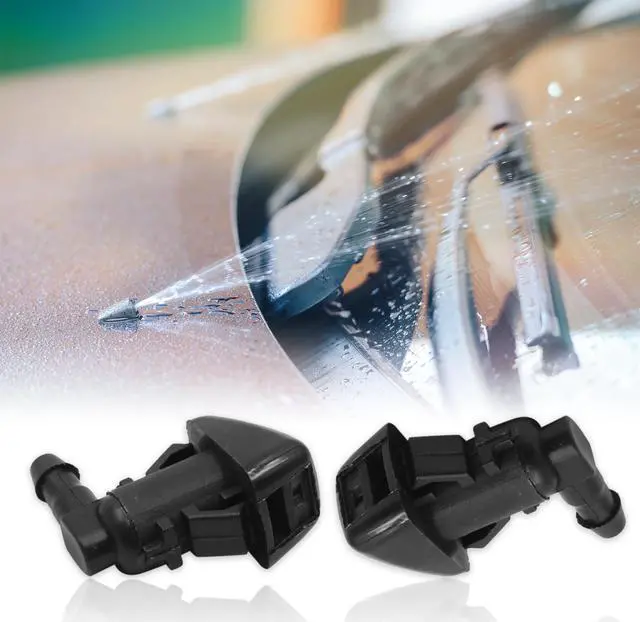 Alt view image 2 of 4 - 2pcs Black Plastic Front Windshield Wiper Washer Nozzles 55079049AA for Jeep Grand Cherokee 2005-2016