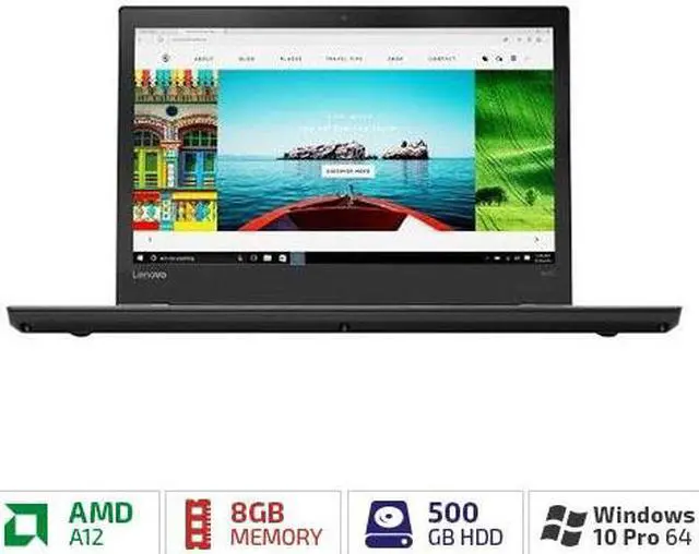 Alt view image 9 of 13 - Lenovo 20KL0017US Tpsllr Thinkpad A475 A12-9800B 2.7G 8Gb 500Gb 14In Bt 4.1 W10P