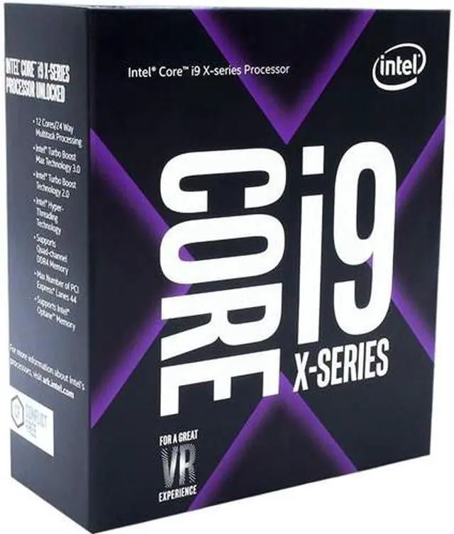 Alt view image 3 of 5 - Intel Core i9 X-Series - Core i9-7920X Skylake X 12-Core 2.9 GHz LGA 2066 140W BX80673I97920X Desktop Processor