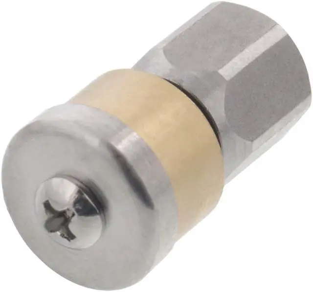 Alt view image 2 of 3 - Erie Tools Rotating 1/8" Drain Cleaning Nozzle 4.5 Orifice 4000 PSI Stainless Steel for Sewer Pipe Water Jetter
