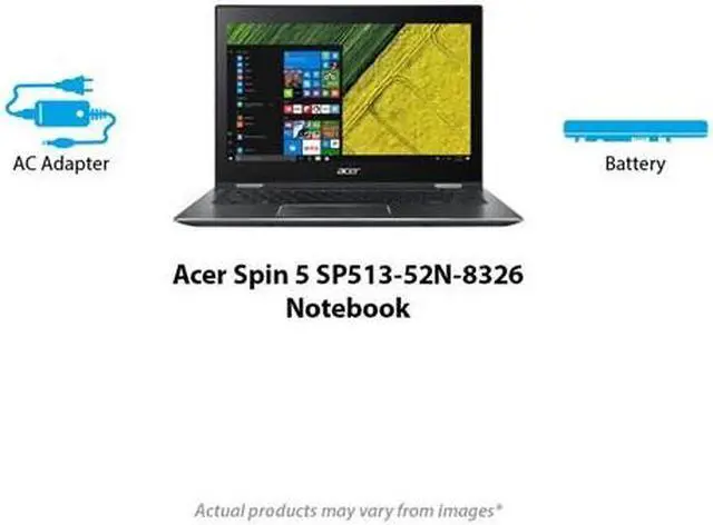 Alt view image 17 of 20 - Acer Spin 5 SP513-52N-8326 13.3" Touchscreen LCD 2 in 1 Notebook - Intel Core i7 (8th Gen) i7-8550U Quad-core (4 Core) 1.80 GHz - 8 GB DDR4 SDRAM - 256 GB SSD - Windows 10 Pro 64-bit - 1920 x 1080 - In-plane Switching (IPS) Technology - ...