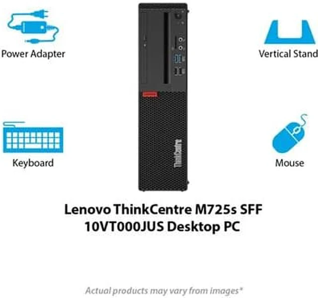 Alt view image 10 of 18 - Lenovo ThinkCentre M725s 10VT000JUS Desktop Computer - AMD Ryzen 5 PRO 2400G 3.60 GHz - 8 GB DDR4 SDRAM - 1 TB HDD - Windows 10 Pro 64-bit - Small Form Factor - Black