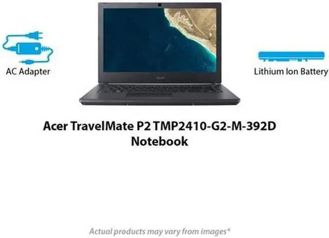 Alt view image 6 of 10 - Acer TravelMate P2 P2410-G2-M TMP2410-G2-M-392D 14" LCD Notebook - Intel Core i3 (8th Gen) i3-8130U Dual-core (2 Core) 2.20 GHz - 4 GB DDR4 SDRAM - 500 GB HDD - Windows 10 Pro 64-bit - 1366 x 768 - ComfyView