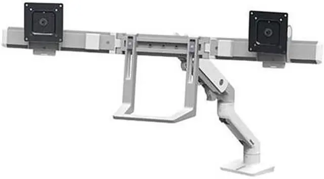 Alt view image 9 of 11 - ERGOTRON 45-476-216 HX DESK DUAL MONITOR ARM BRIGHT WHITE