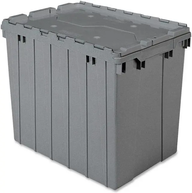 Alt view image 8 of 10 - AKRO-MILS 39170 Attached Lid Container, 2.28 cu. ft., Gray